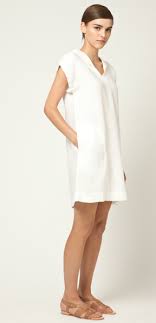 Simple Shift Love Collar And Pockets Venus Dresses Boho Chic Fashion Simple White Dress