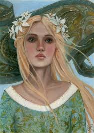 Thus Aragorn for the first time in the full light of day beheld Éowyn, Lady  of Rohan, and thought her fair, fair and cold, like a morning of pale  spring that