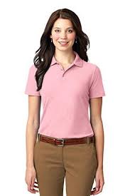 Port Authority Women S Stain Resistant Polo Xxl Light Pink Polo Shirt Women Women Professional Wear