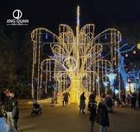 Customized Lights Outdoor Mall Christmas Fountain Motif Light Christmas  Parties Decoration Luxury Lighting Decoration