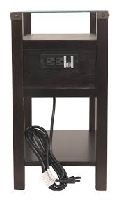 Hidden twin cup holders and interior shelved storage are also a welcome surprise. Diamenton Chairside End Table With Usb Ports Outlets By Signature Design By Ashley T217 771 Pierce Furniture Mattress