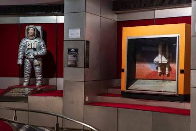 Saturn-inspired Indira Gandhi Planetarium, AI generated