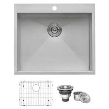 ruvati drop in stainless steel 25 in