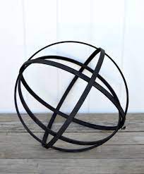 Diy Faux Metal Sphere Garden Spheres Crate Crafts Wall Clock Design Modern