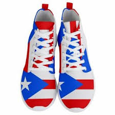Details About Puerto Rican Flag Puerto Rico Pride Sneakers Mens Womens Use Size Chart Photos