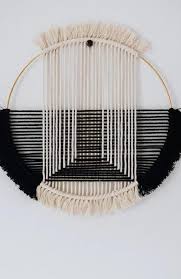 Bohemian macrame wall hanging diy pinterest ideas. Elle Handmade Macrame Wall Hanging Round Macrame Circle Tapestry Bohemian Wall Decor Macrame Wall Hanging Yarn Wall Hanging Weaving Wall Hanging