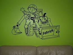 Bob Der Baumeister Wandtattoo Bob Der Baumeister Art Wand Aufkleber Fur Kinderzimmer Schone Wandgestaltung Fur Ei Bob Der Baumeister Kinderzimmer Baumeister