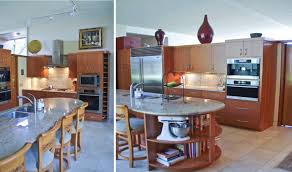 Pictures of large curved kitchen islands. Small Circular Movable Kitchen Island Table