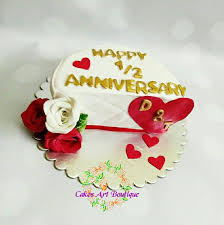 No, six months isn't six days, therefore, the need to celebrate such anniversary as it rightly deserves. A Half 6th Month Wedding Cakes Art Boutique Facebook