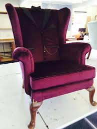 Original Vintage Parker Knoll Wingback Armchair Upholstered In The Style Of An Evening Jacket Complete With Watch C Wingback Armchair Wingback Chair Armchair