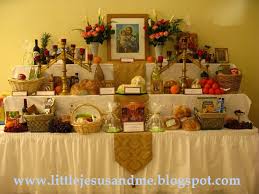 Little Jesus And Me A Saint Joseph S Altar Table And Novena Prayer St Josephs Day Feast Of The Annunciation Catholic Feast Days