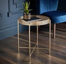 Rated 5 out of 5 stars. New Modern Gold Tray Metal Coffee Table Tray Round Metal Side Table Serving Table In 2021 Gold Side Table Gold Coffee Table Side Coffee Table
