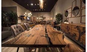 Ilkbaharın kıpır kıpır enerjisini sevenlere, doğanın soluğunu her an evinde hissetmek isteyenlere, tazelikten ve organik yaşamdan. Epoksi Ceviz Modern Yemek Odasi Balhome Mobilya