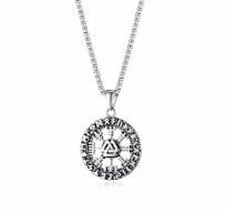 Minimalist Classic Oval Plate Pendant Religion Necklaces Stainless Steel  Chain Virgin Mary Relief Portrait Pendant Necklaces