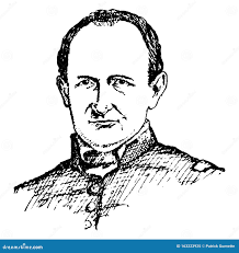 James S. Calhoun, Vintage Illustration Editorial Image