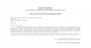 Pemecatan Contoh Surat Pemberhentian Pekerja