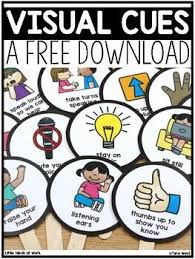 Distance Learning Visual Cue Cards Free Download Distance Learning Cue Cards Digital Learning Classroom