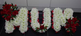 Send funeral flowers designed with care by local florists. Mum Tribute With Red Roses Funeral Flowers Red Roses Funeral Tributes