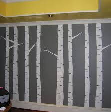 Real Birch Tree Wall Art Priss This Diy Painted Birch Tree Wall Forest Mural Birch Tree Mural Tree Mural Tree Wall Painting