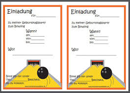 Urkunde kegeln kegelturnier mit streifen vorlage muster zum. Kindergeburtstagseinladungen Zum Ausdrucken Kostenlos Bowling