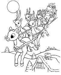 Check spelling or type a new query. Santa And Reindeer Coloring Pages For Kids Drawing With Crayons