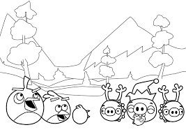 Winter birds coloring page | free printable coloring pages. Winter New Angry Birds Coloring Pages Free Page For Kids And Adults Green Get Lucky App Matilda Go 2 1 0 Kart 2 0 Oguchionyewu