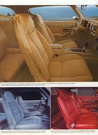 1979 Camaro Sales Brochure Interiors Camaro Chevrolet 1979 Camaro