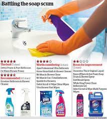 If your shower walls are created by natural stone tiles, like marble or granite, you need special cleaners which will not damage the sealer, and thus, the stone tiles. Tests Put Acid On Bathroom Cleaning Aids Nz Herald