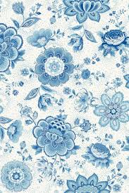 Folklore Chintz Wallpaper Light Blue Blue Floral Wallpaper Pattern Wallpaper Blue Wallpapers