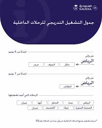 أخبار 24 الخطوط السعودية إعادة تشغيل رحلات داخلية جديدة بداية من الأسبوع القادم