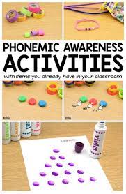Beginning Phonemic Awareness Activities A Teachable Teacher Phonemic Awareness Activities Phonemic Awareness Phonemic Awareness Kindergarten