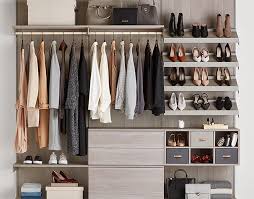 Learn more about elfa, avera & laren custom closets & shelving for the best solution for you, your space and your budget at www.containerstore.com Custom Closets Custom Closet Shelving Systems The Container Store