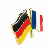 Das muster ist auf beiden seiten bedruckt. Freundschaftspin Deutschland Frankreich Anstecker Anstecknadel Fahne Eur 1 85 Picclick De
