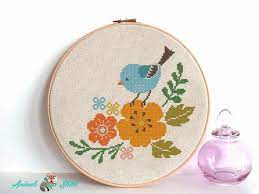 With over 200 designs, you'll find something here that is perfect for your next cross stitch project. Cute Cross Stitch Summer Bird On Flower Cross Stitch Pattern Colorful Instant Download Easy Cross Stitch Bird Cross Stitch Pattern Home Hobby Craft Supplies Tools