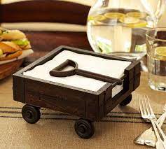 Get free shipping on qualified farmhouse napkin holders or buy online pick up in store today in the kitchen department. Vintage Wood Wagon Napkin Holder Pottery Barn Wood Napkin Holder Diy Napkin Holder Woodworking Crafts