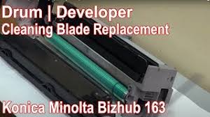 Konica minolta accurioprint c3070 (2). Konica Bizhub 163 Drum Developer Cleaning Blade Replacement Youtube