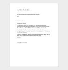Internship Appointment Letter 17 Letter Samples Formats