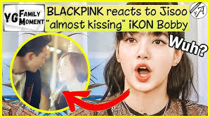 🆈🅶🅵🅼 BLACKPINK reacts to JISOO's "almost kiss" with BOBBY of iKON (Lisa  is screaming!) || YG FAMILY