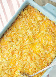 Bake until bubbling and golden. Cheesy Potatoes Foodtastic Mom
