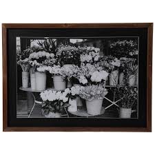 Black ridged float wall frame 8 x 10 hobby lobby 508549. Buckets Of Flowers Framed Wood Wall Decor Hobby Lobby 1953215