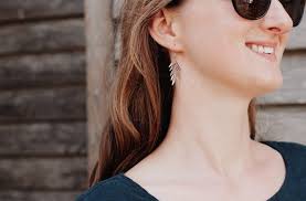 Silver Leaf 'Athena' Earrings, Hammered, Eco Friendly Stainless Steel, Made  in Cornwall. Plastic free Product, P&P, Ready to Gift.