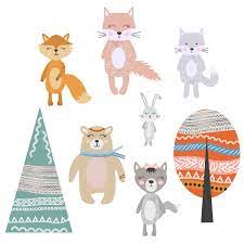 Maybe you would like to learn more about one of these? Set Abtibilduri 8 Pentru Copii Animale De Padure Desene 75cm X 150cm Stil Scandinav Colorat Creative Decor Autoadeziva Emag Ro