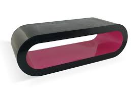Two hidden drawers and an open shelf provide ample storage for neat organization. Zespoke Large Retro Black And Pink 110cm Hoop Coffee Table Tv Stand Buy Online In Andorra At Andorra Desertcart Com Productid 87163711