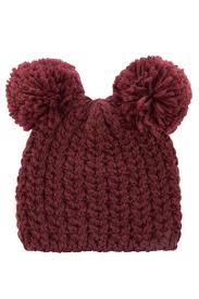 Defacto Bordo Kadin Cift Ponponlu Bere 1 Tig Isleri Orgu Baby Knitting Patterns