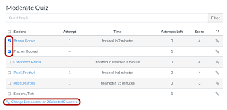 Selecting this checkbox automatically unlocks the quiz for the student's additional attempt(s). How To Extend Time On Quizzes In Canvas Miami University