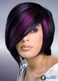 Brought to you by schwarzkopf beautiful confessions i love pink hair. Deep Purple Highlights On Black Hair