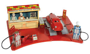 Teganplay gas station playset pretend play toy gas pump for boys girls kids with lights and sounds. Toy Service Station Marx Roadside Rest W Car Gas Pumps Curb Adv Signs Metal C 1930 S One Pump