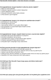 Özel güvenlik sonuçları nereden sorgulanır? Ozel Guvenlik Yenileme Egitimi 1 Yazili Sinav Sorulari Ve Cevaplari Pdf Ucretsiz Indirin