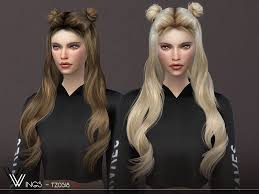 Partner site with sims 4 hairs and cc caboodle. Wings Tz0518 Anni Cc Finds