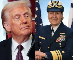 BREAKING: Donald Trump ousts U.S. Coast Guard Commandant Admiral Linda  Fagan — the first female uniformed leader of an armed forces branch in  American history — without any explanation provided. A man,